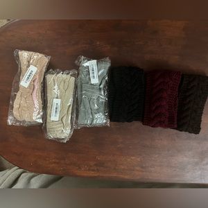 Ear warmers head band set of six